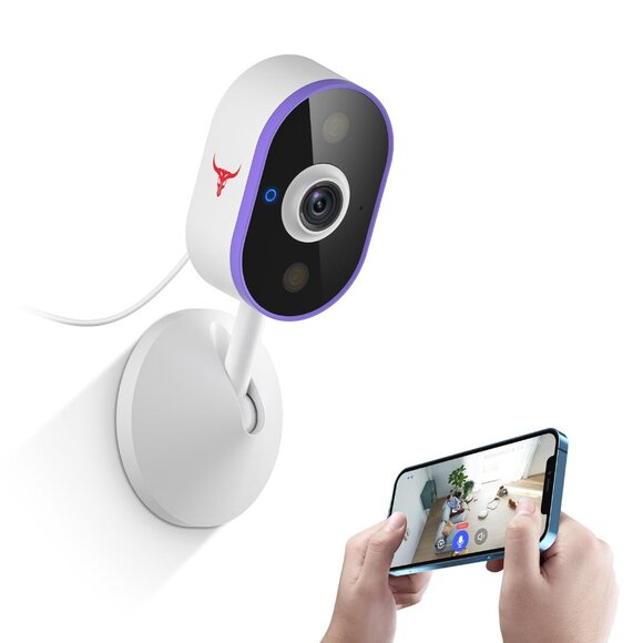 Indoor Wi-Fi Security Camera HD Night Vision 2-Way Talk - Picture 1 of 7